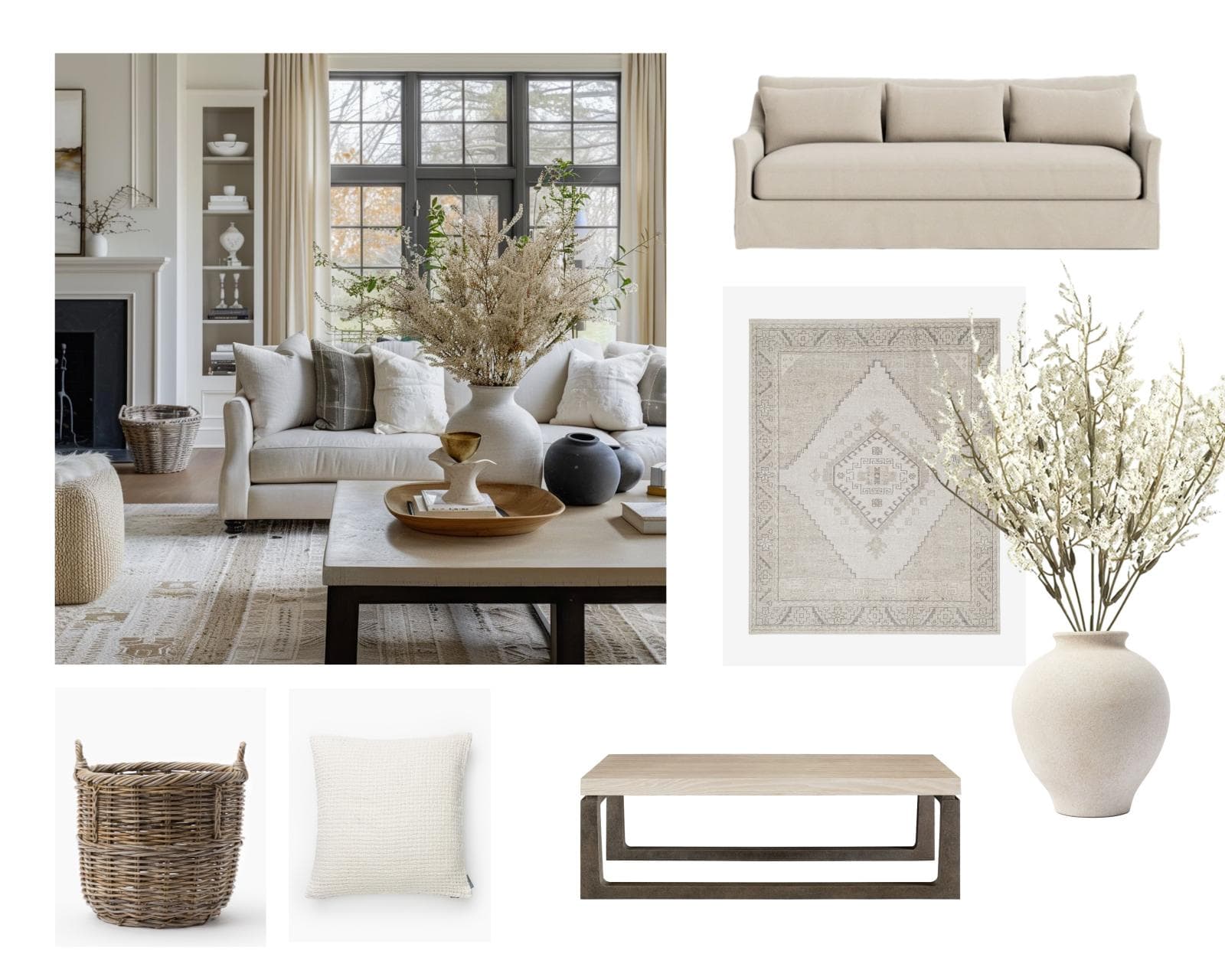 Studio McGee-Inspired Living Room Mood Board and Shopping List